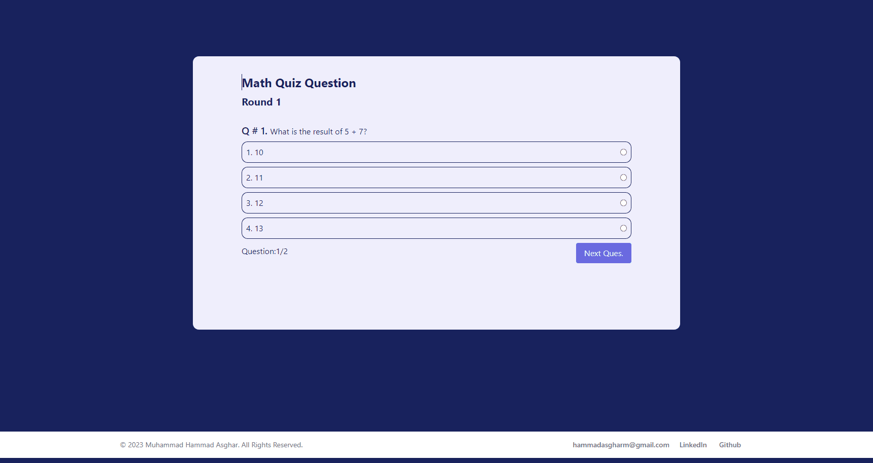 Quiz Master CMS